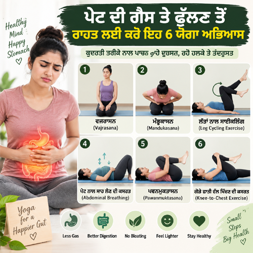ਪੇਟ ਦੀ ਗੈਸ ਤੇ ਫੁੱਲਣ ਤੋਂ ਰਾਹਤ ਦੇ ਸਕਦੇ ਹਨ ਇਹ ਯੋਗਾ ਅਭਿਆਸ